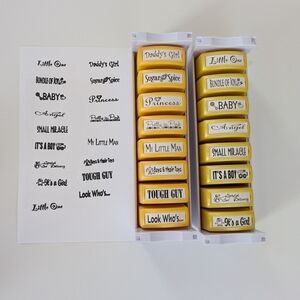 MessageStor Vintage Self-inking Stamps with Case